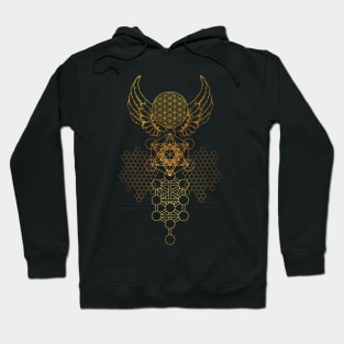 Abstract Angel Wings Sacred Geometry Hoodie